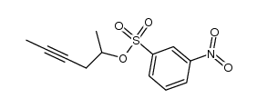 5-(3-nitro-benzenesulfonyloxy)-hex-2-yne Structure