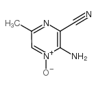 2-AMINO-3-CYANO-5-METHYLPYRAZINE 1-OXIDE Structure