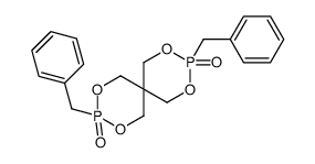 3,9-双(苯基甲基)-2,4,8,10-四氧杂-3,9-二磷杂螺[5.5]十一烷-3,9-二氧化物结构式