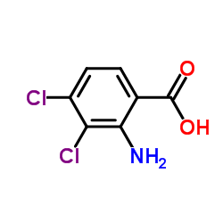 2-氨基-3,4-二氯苯甲酸结构式