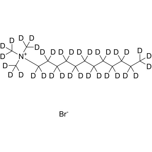 十二烷基三甲基溴化铵-d3结构式