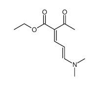 ethyl 2-acetyl-5-(dimethylamino)penta-2,4-dienoate结构式