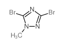 3,5-二溴-1-甲基-1,2,4-三唑结构式