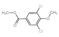 3,5-二氯-4-甲氧基苯甲酸甲酯结构式