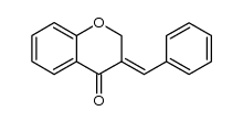 3-benzylidenyl-2,3-dihydro-4H-1-benzopyran-4-one结构式