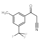 3-氧代-3-(3-甲基-5-三氟甲苯基)-丙腈结构式