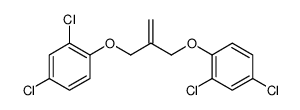 2,4-dichloro-1-[2-[(2,4-dichlorophenoxy)methyl]prop-2-enoxy]benzene结构式