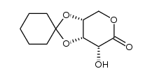 3,4-O-cyclohexylidene-L-ribonic acid δ-lactone结构式