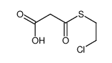 3-(2-chloroethylsulfanyl)-3-oxopropanoic acid结构式
