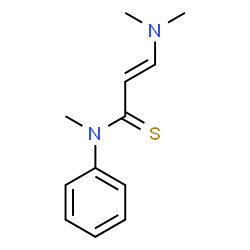 2-Propenethioamide,3-(dimethylamino)-N-methyl-N-phenyl- Structure