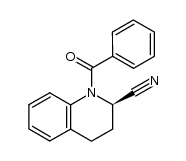 (R)-1-benzoyl-1,2,3,4-tetrahydroquinoline-2-carbonitrile结构式