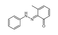(6E)-5-methyl-6-(phenylhydrazinylidene)cyclohexa-2,4-dien-1-one结构式