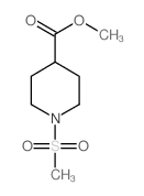 1-(甲基磺酰基)哌啶-4-羧酸甲酯结构式