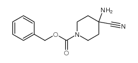 Benzyl 4-amino-4-cyanopiperidine-1-carboxylate Structure