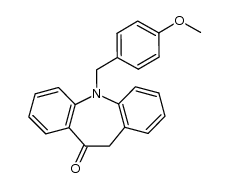 5-(4-methoxybenzyl)-5H-dibenzo[b,f]azepin-10(11H)-one结构式