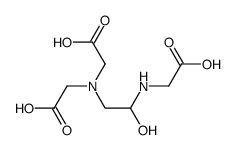N-(carboxymethyl)-N-[2-[(carboxymethyl)amino]-2-hydroxyethyl]glycine结构式