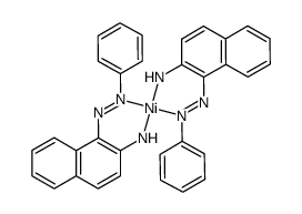 (1-phenylazo-2-naphthylaminato)nickel(II)结构式
