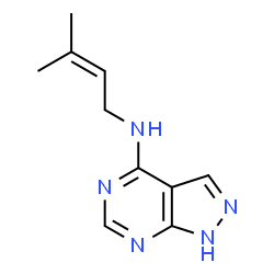 4-[(3-Methyl-2-butenyl)amino]-1H-pyrazolo[3,4-d]pyrimidine Structure