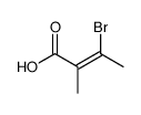 3-bromo-2-methylbut-2-enoic acid Structure