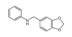 N-(benzo[d][1,3]dioxol-5-ylmethyl)benzenamine Structure