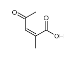 2-methyl-4-oxo-pent-2c-enoic acid结构式