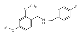 1-(2,4-二甲氧基苯基)-N-(4-氟苄基)甲胺结构式