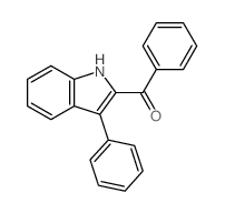 Methanone,phenyl(3-phenyl-1H-indol-2-yl)-结构式