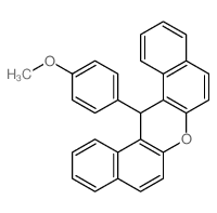 14-(4'-methoxyphenyl)-14H-dibenzo[a,j]xanthene结构式