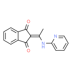 2-((2-PYRIDYLAMINO)ETHYLIDENE)INDANE-1,3-DIONE Structure