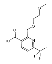 2-(2-methoxy-ethoxymethyl)-6-trifluoromethyl-nicotinic acid Structure