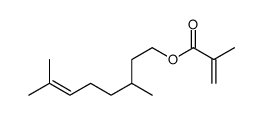 3,7-dimethyl-6-octenyl methacrylate结构式