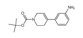 4-(3-氨基苯基)-5,6-二氢吡啶-1(2H)-羧酸叔丁酯结构式