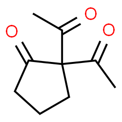 Cyclopentanone, 2,2-diacetyl- (9CI) Structure