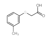 Acetic acid, (m-tolylthio)- (8CI) Structure