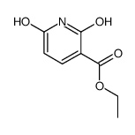2,6-dihydroxy-nicotinic acid ethyl ester Structure