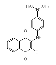 1,4-Naphthalenedione,2-chloro-3-[[4-(dimethylamino)phenyl]amino]-结构式