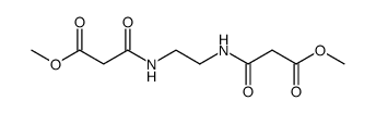 dimethyl 3,3'-(ethane-1,2-diylbis(azanediyl))bis(3-oxopropanoate)结构式