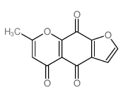 7-Methyl-4H-furo(3,2-g)chromene-4,5,9-trione结构式
