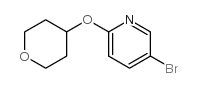 5-溴-2-(四氢吡喃-4-氧基)吡啶结构式