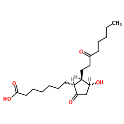 13,14-dihydro-15-oxoprostaglandin E1 Structure