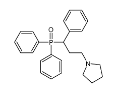 Diphenyl[α-[2-(1-pyrrolidinyl)ethyl]benzyl]phosphine oxide Structure