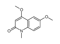 4,6-dimethoxy-1-methylquinolin-2-one结构式