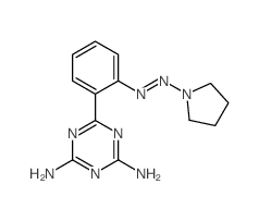 6-(2-pyrrolidin-1-yldiazenylphenyl)-1,3,5-triazine-2,4-diamine picture