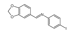1-(1,3-benzodioxol-5-yl)-N-(4-iodophenyl)methanimine结构式