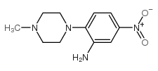 2-(4-甲基哌嗪-1-基)-5-硝基苯胺结构式