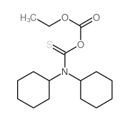 dicyclohexylthiocarbamoyl ethyl carbonate Structure