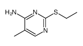 2-(Ethylthio)-5-methyl-4-pyrimidinamine Structure