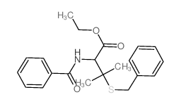 ethyl 2-benzamido-3-benzylsulfanyl-3-methyl-butanoate结构式