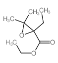 ethyl 2-ethyl-3,3-dimethyl-oxirane-2-carboxylate结构式