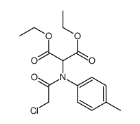 diethyl 2-(N-(2-chloroacetyl)-4-methylanilino)propanedioate结构式